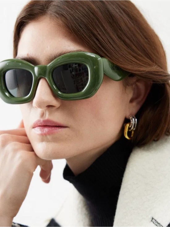 Loewe Accessories - Loewe cat eye inflated green sunglasses